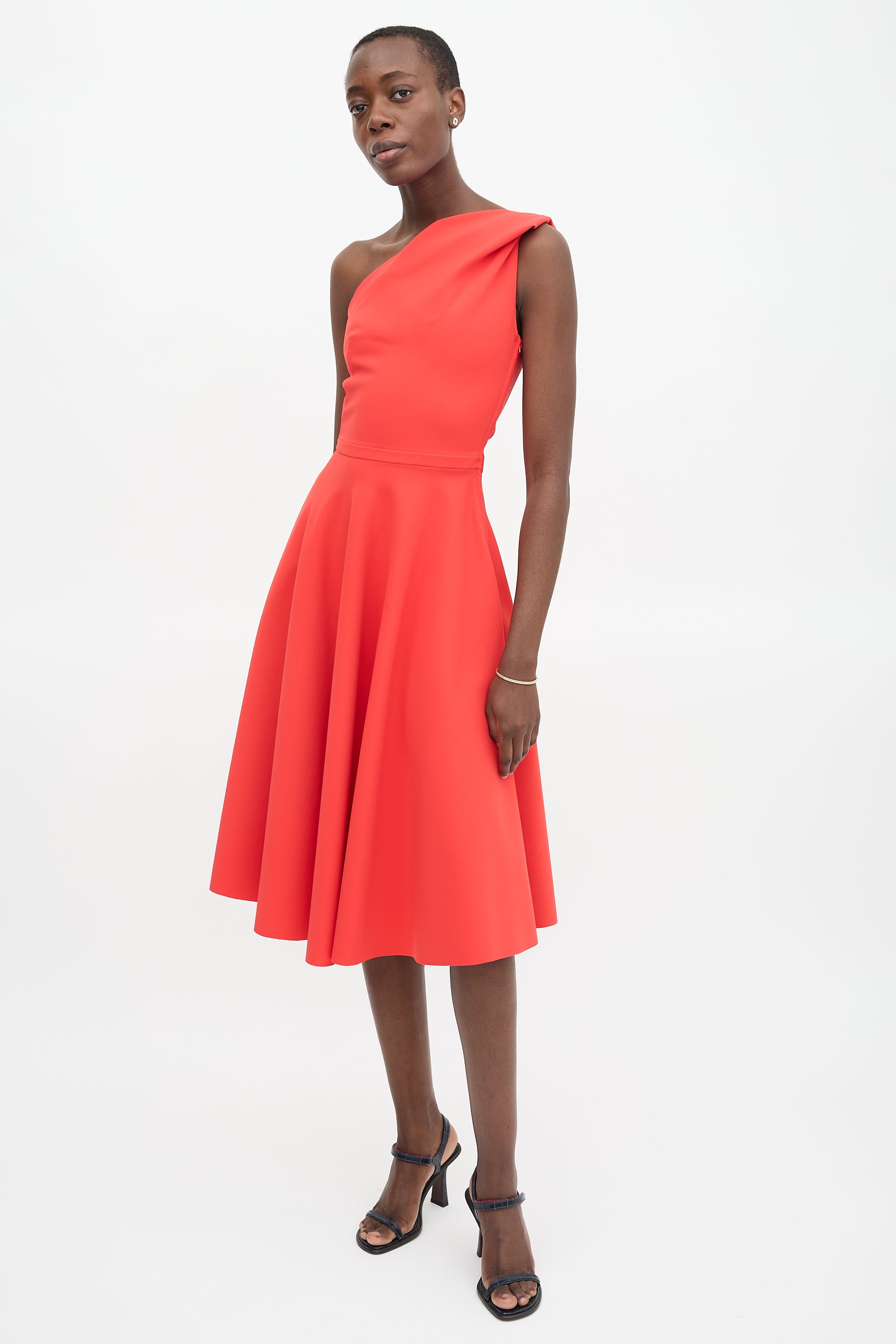 Greta Constantine One Shoulder Dress