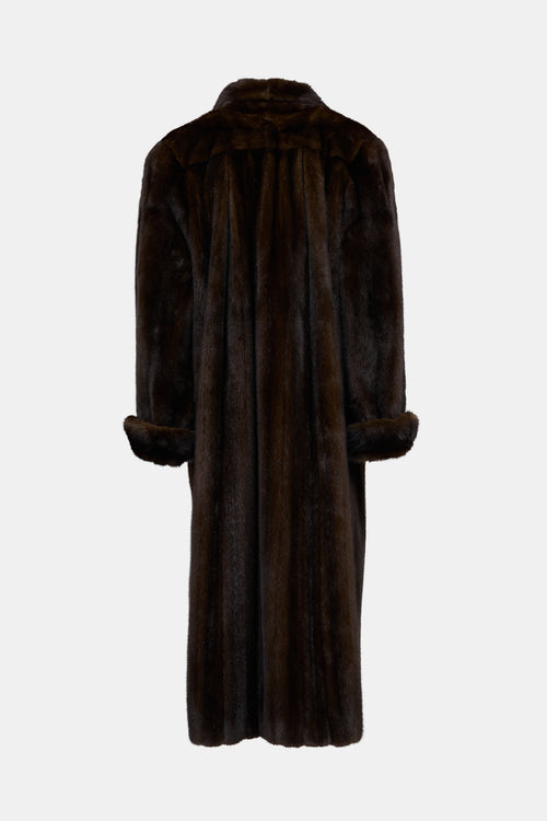 VSP Archive Notched Collar Fur Coat