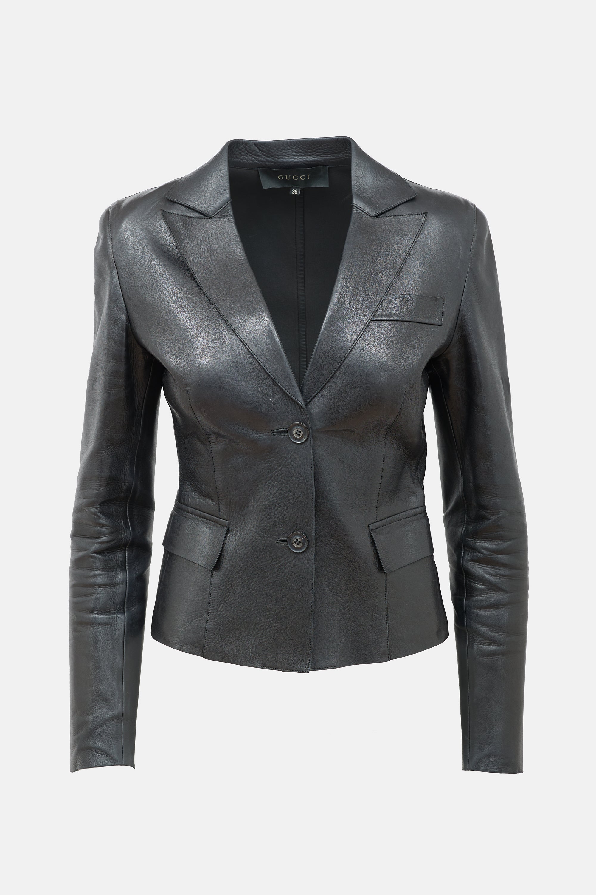 Gucci 1999 Leather Blazer