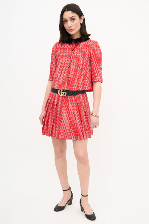Floral Jacket & Skirt Set