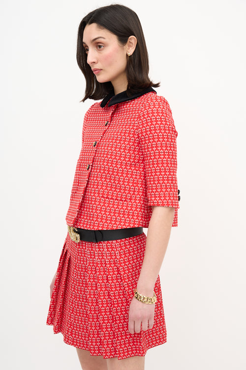 Floral Jacket & Skirt Set