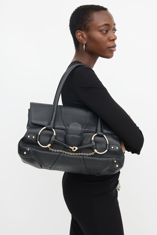 Gucci 2000s Leather Large Satchel Bag