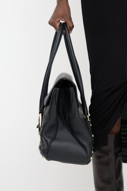 Gucci 2000s Leather Large Satchel Bag