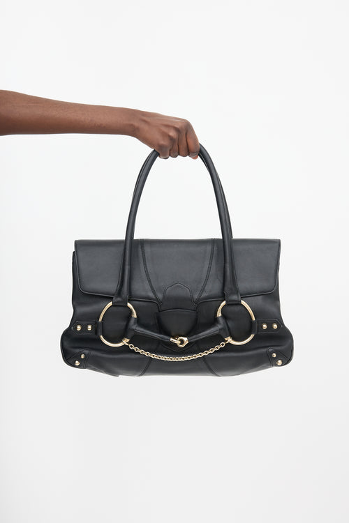 Gucci 2000s Leather Large Satchel Bag