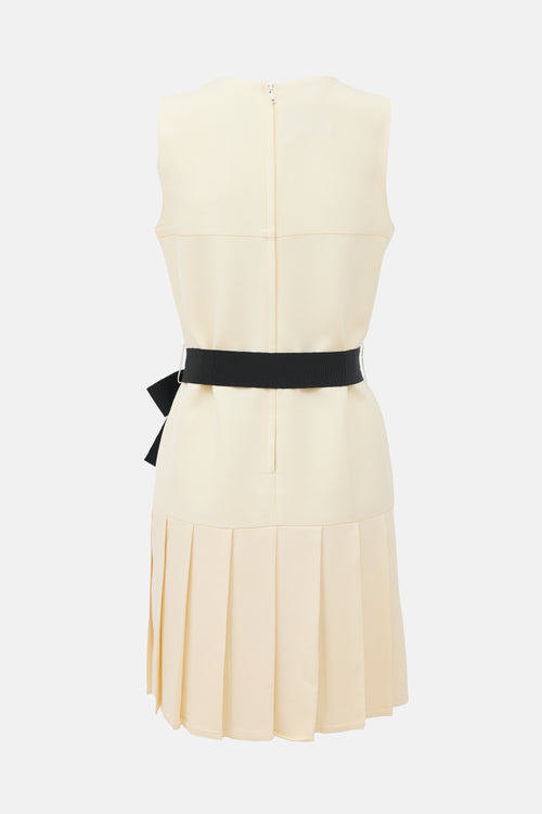 Gucci 2015 Silk & Wool Midi Dress
