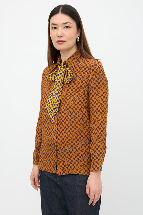Gucci 2016 Silk Paisley Blouse