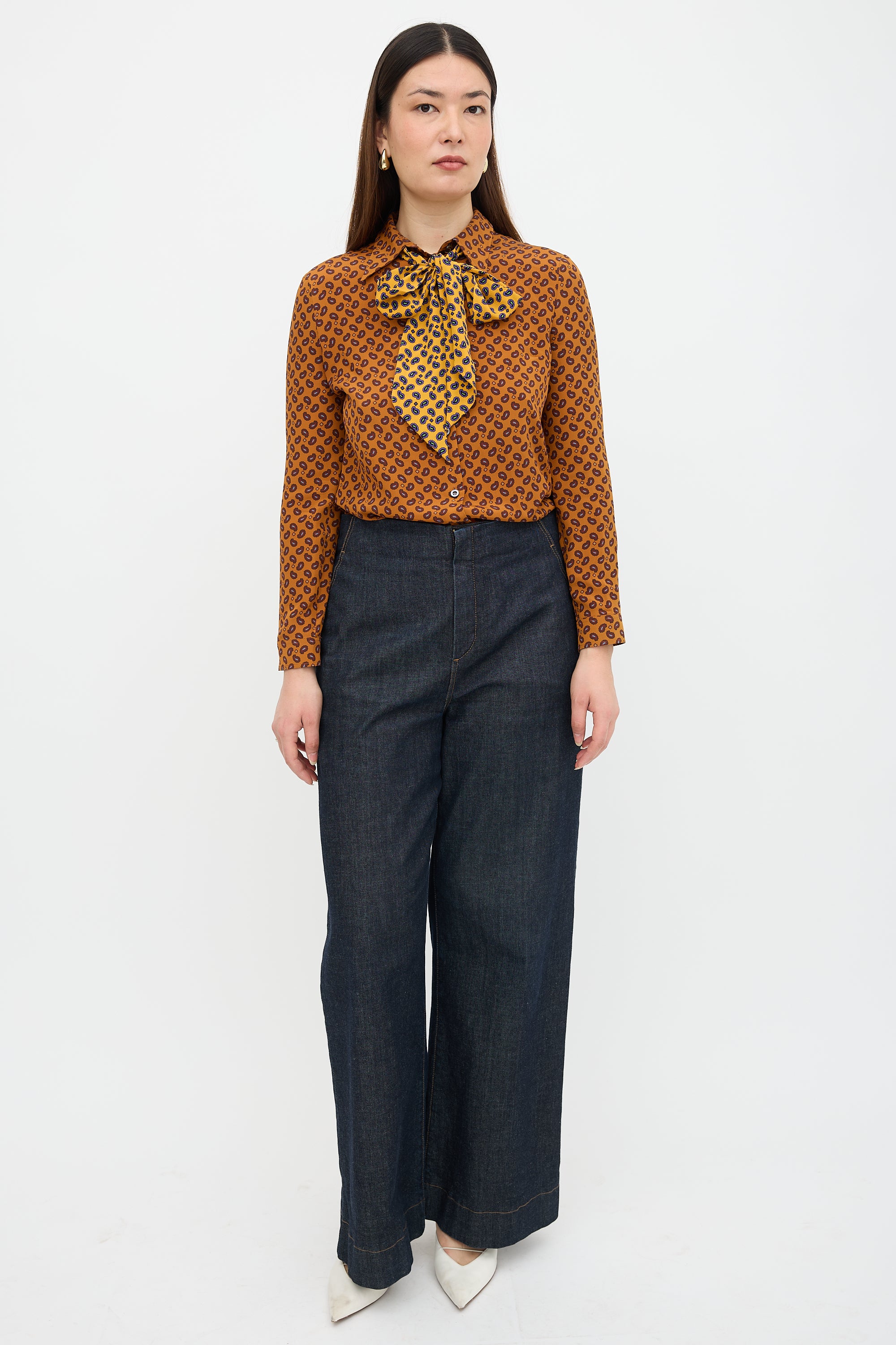 Gucci 2016 Silk Paisley Blouse