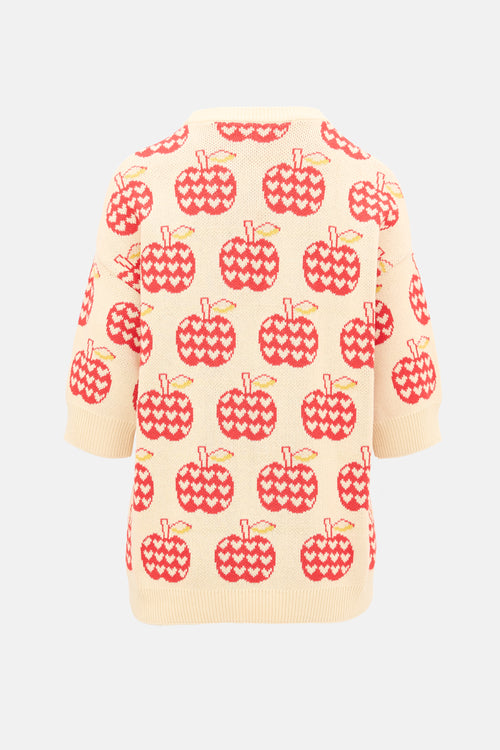 Gucci 2021 Les Pommes Intarsia Sweater