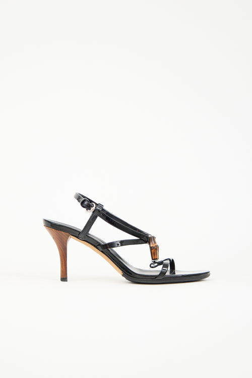Gucci Leather & Bamboo Sandal