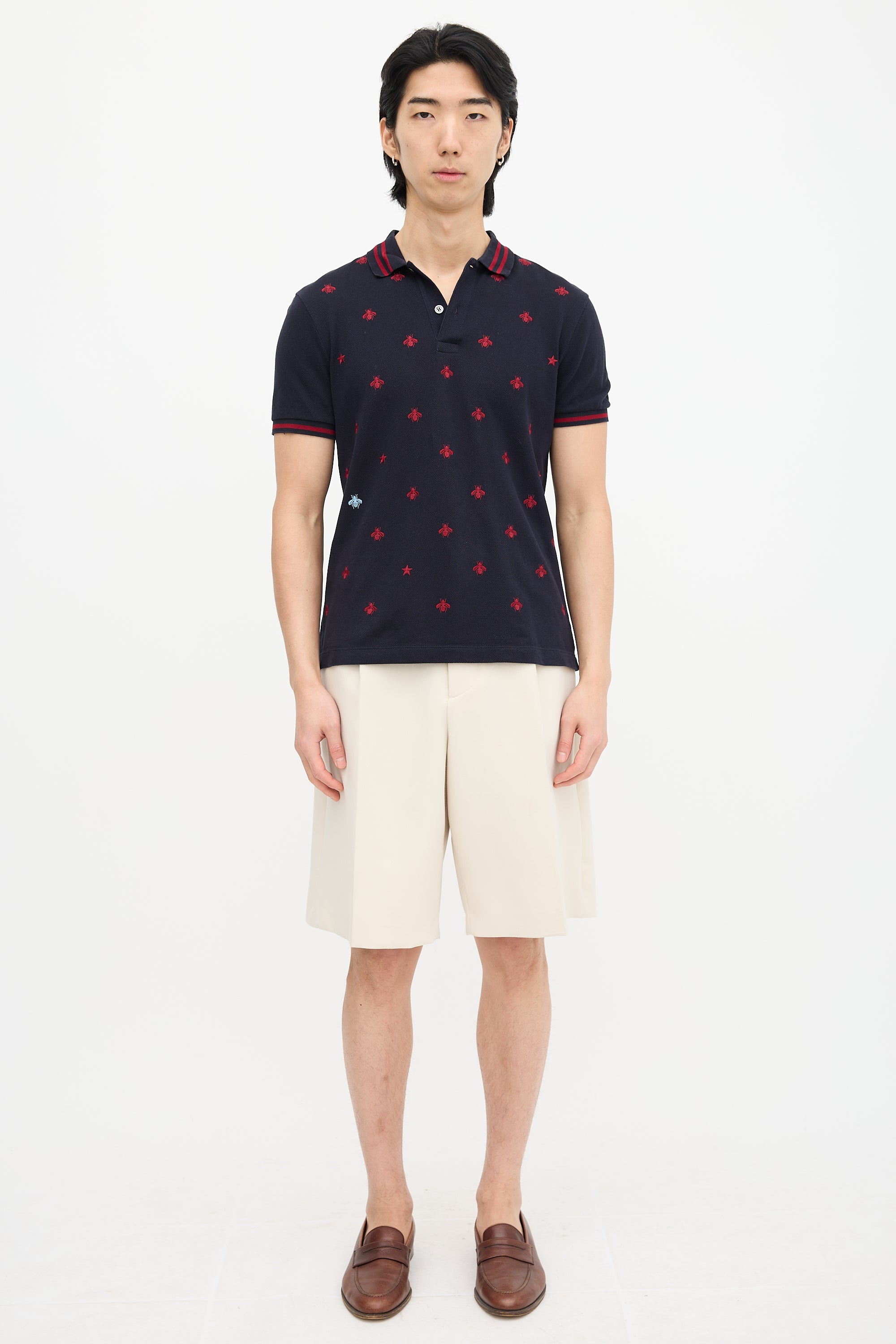 Bee Embroidered Polo
