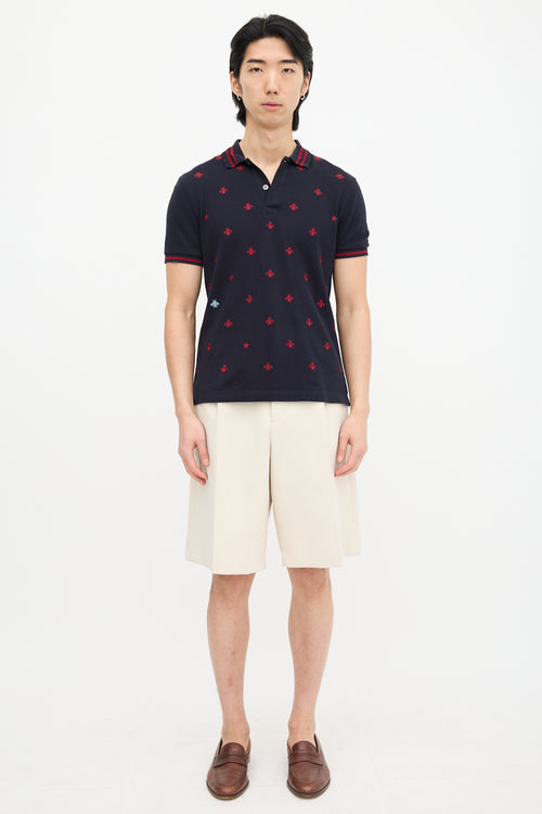 Bee Embroidered Polo