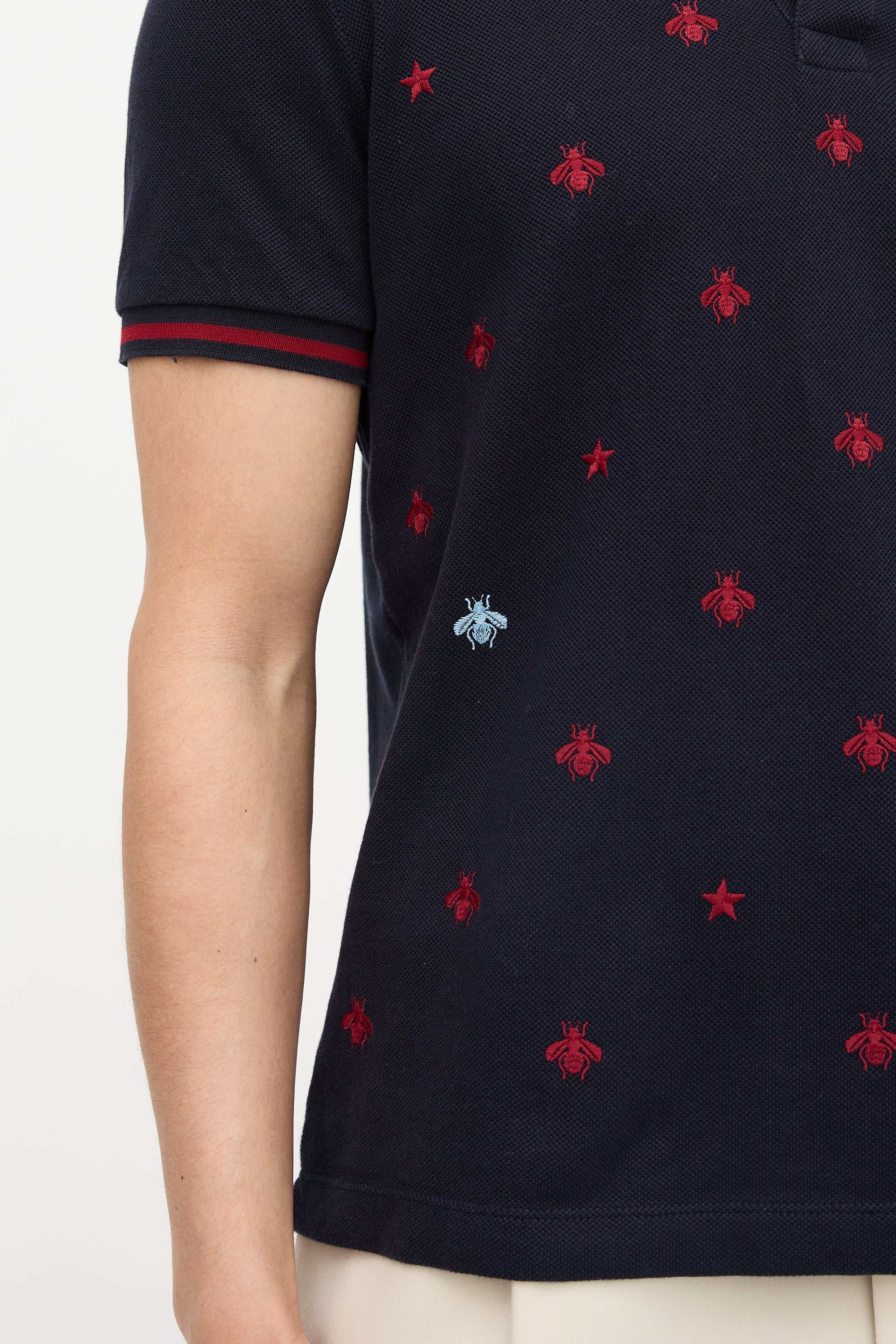 Bee Embroidered Polo