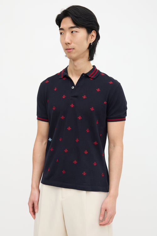 Bee Embroidered Polo
