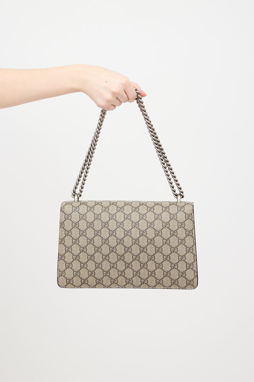 Gucci Leather Dionysus GG Supreme Monogram Bag