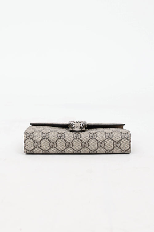 Gucci GG Supreme Dionysus Wallet On Chain