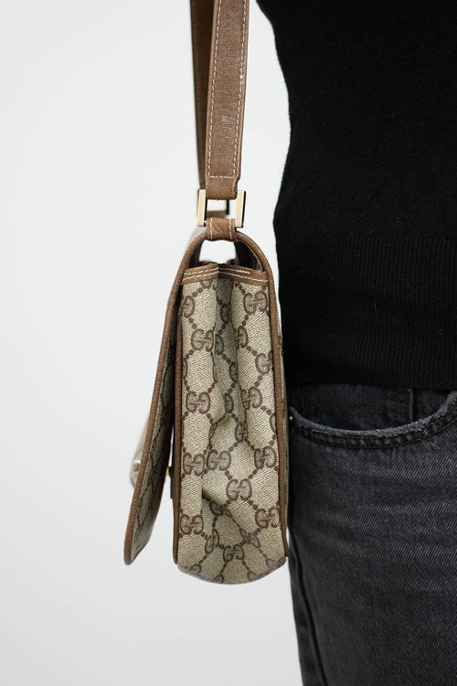 Gucci Vintage GG Supreme Flap Bag