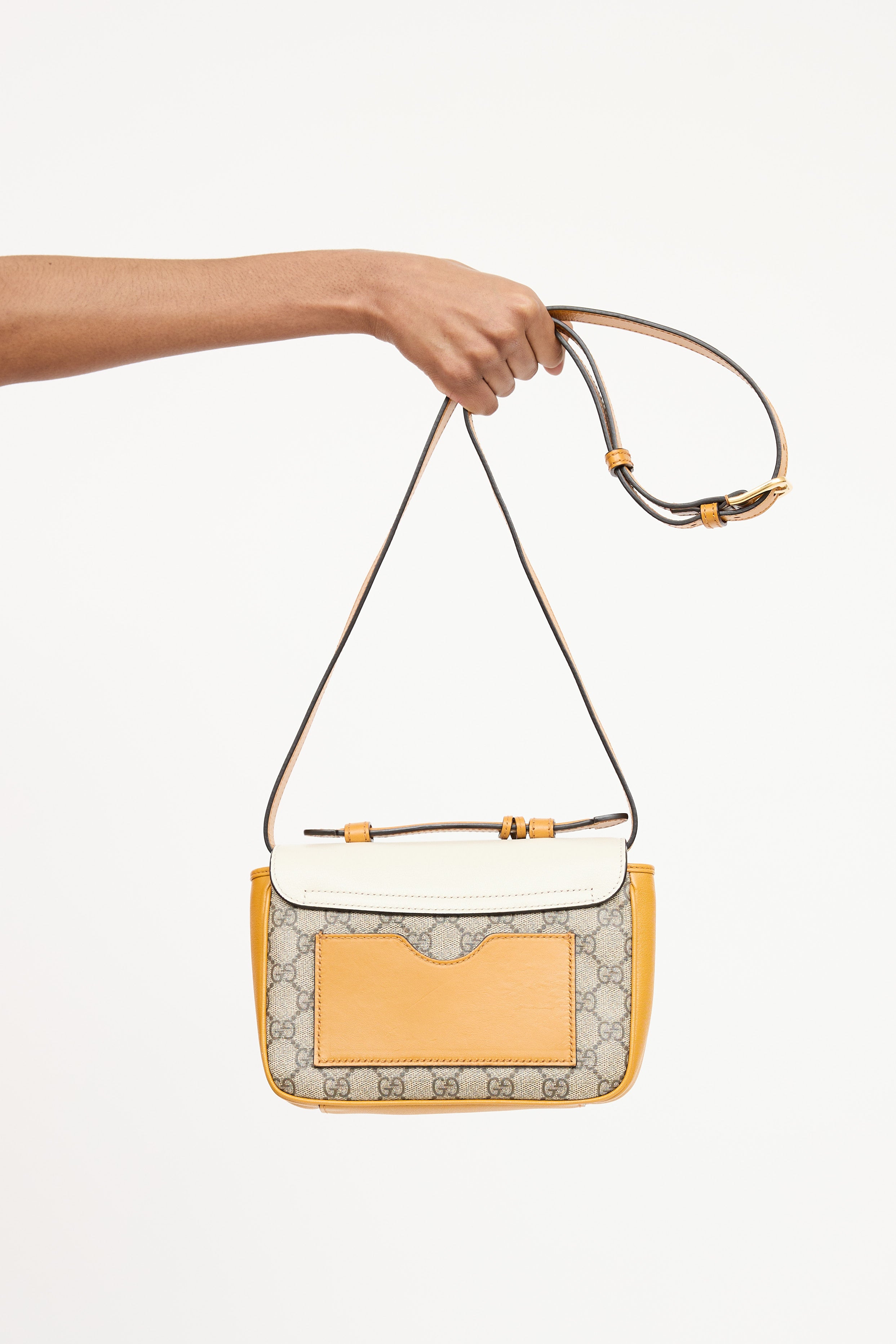 Gucci Mini Supreme Padlock Crossbody Bag