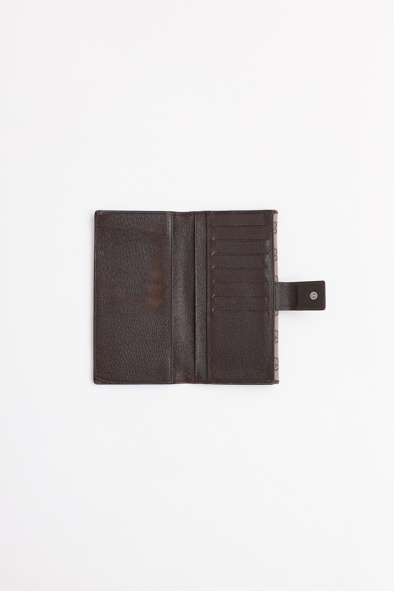 Gucci Monogram Canvas Long Bi-Fold Wallet