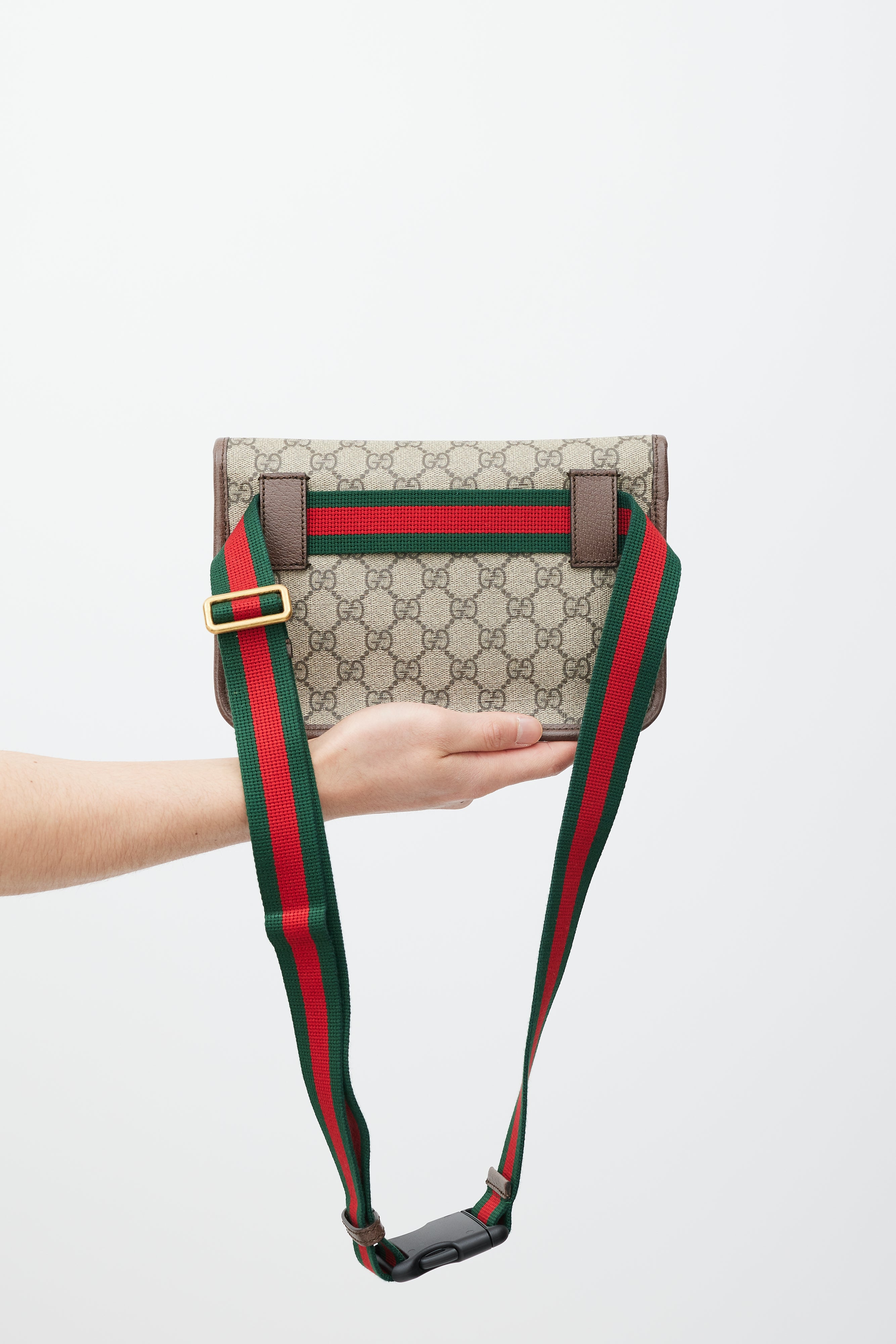 Gucci Brown & Multicolour Monogram Belt Bag