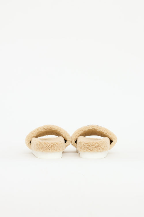 Gucci Shearling GG Slide