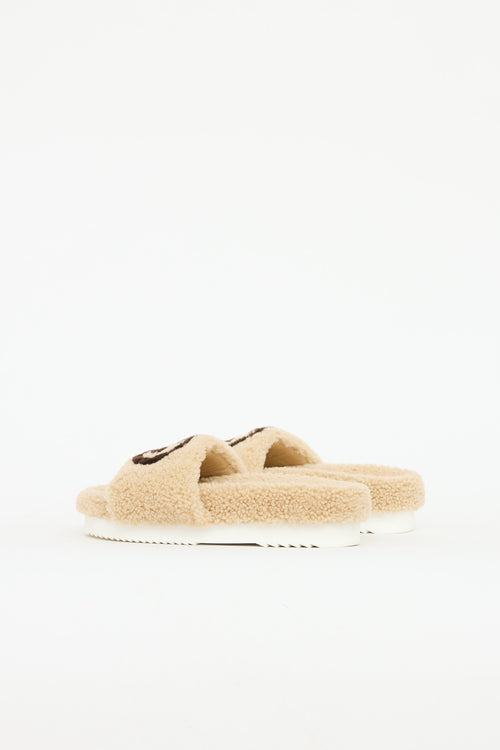 Gucci Shearling GG Slide