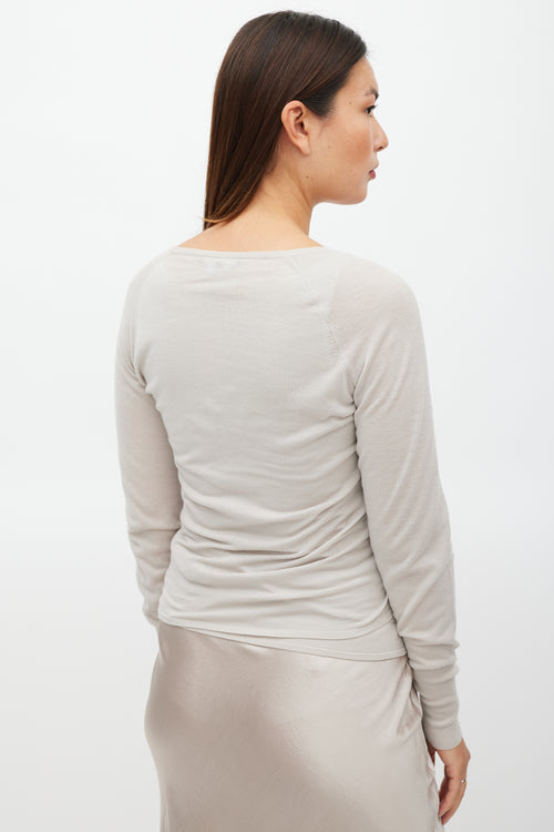 Gucci Beige Wool Hardware Tank & Cardigan Set