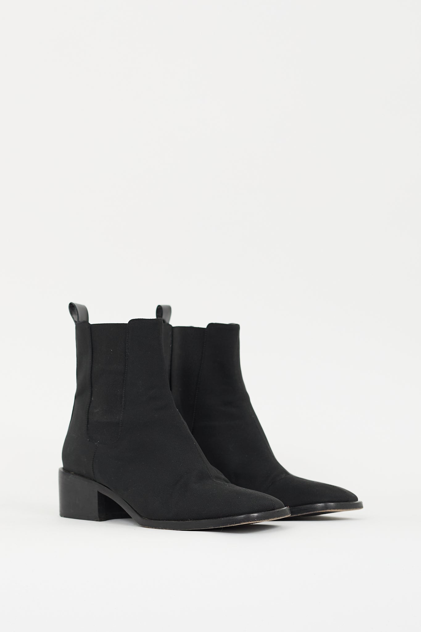 Gucci Black Canvas Chelsea Ankle Boot