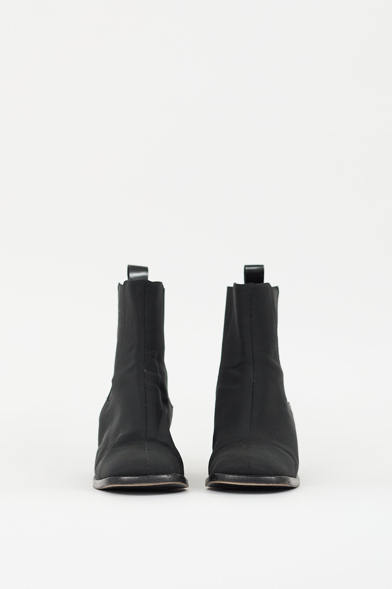 Gucci Black Canvas Chelsea Ankle Boot
