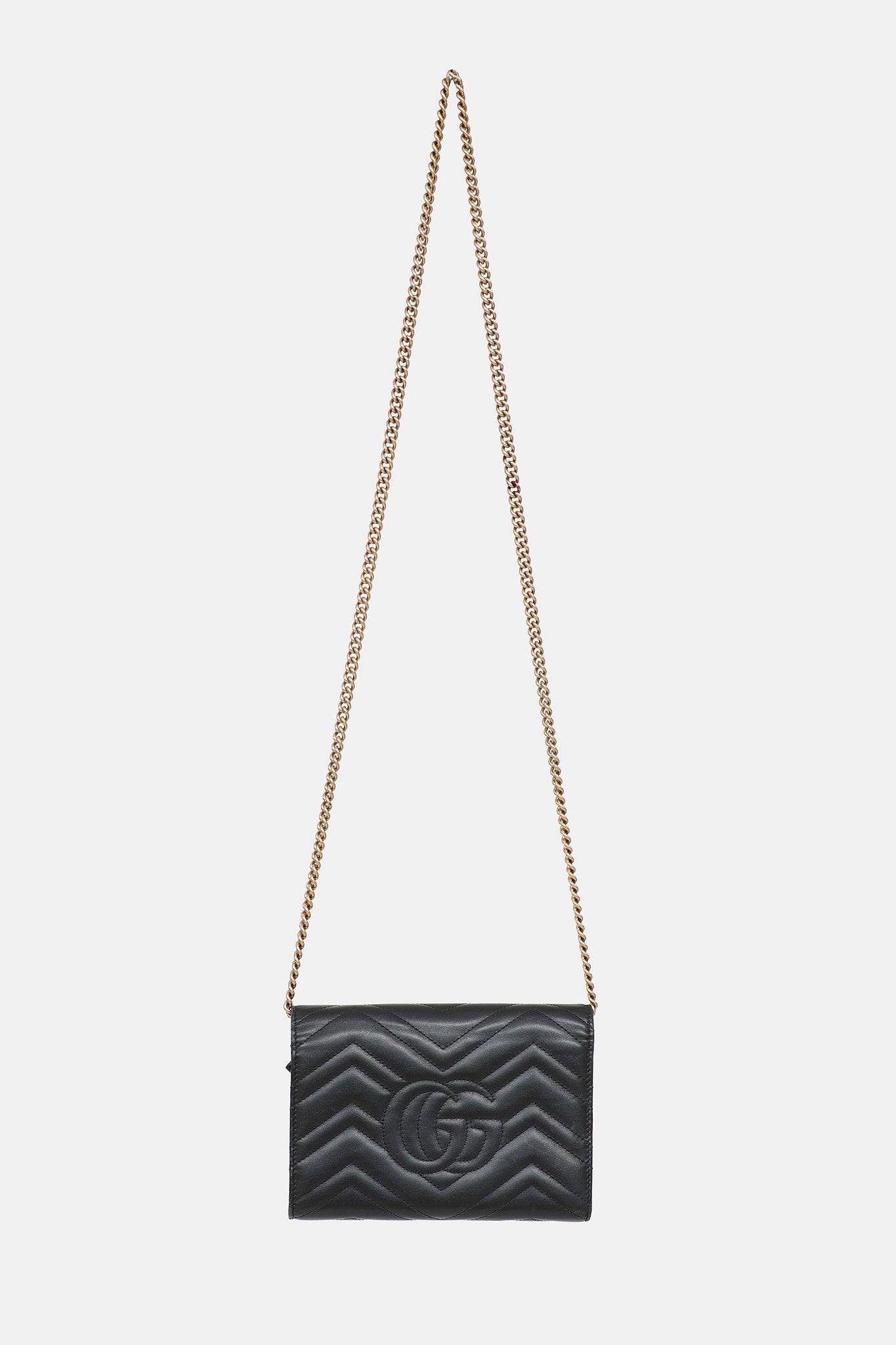 Gucci Marmont Matelassé Wallet On Chain Bag