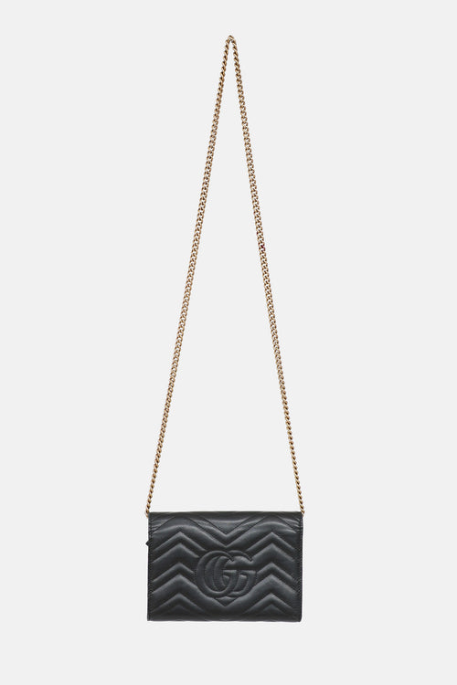 Gucci Marmont Matelassé Wallet On Chain Bag