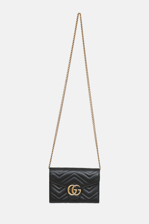 Gucci Marmont Matelassé Wallet On Chain Bag