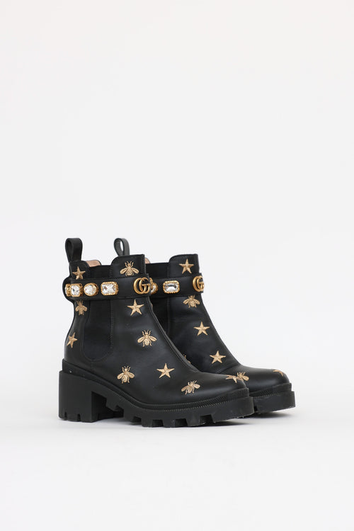 Gucci Bee Star Ankle Boot