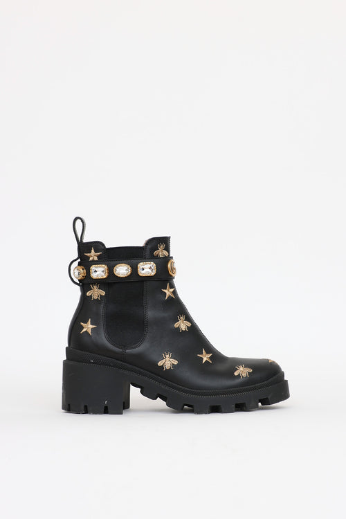 Gucci Bee Star Ankle Boot