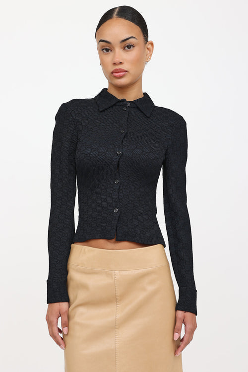 GucciJacquard GG Button Up Top
