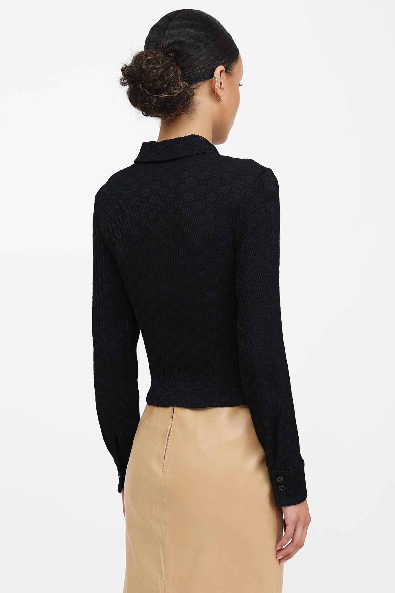 GucciJacquard GG Button Up Top
