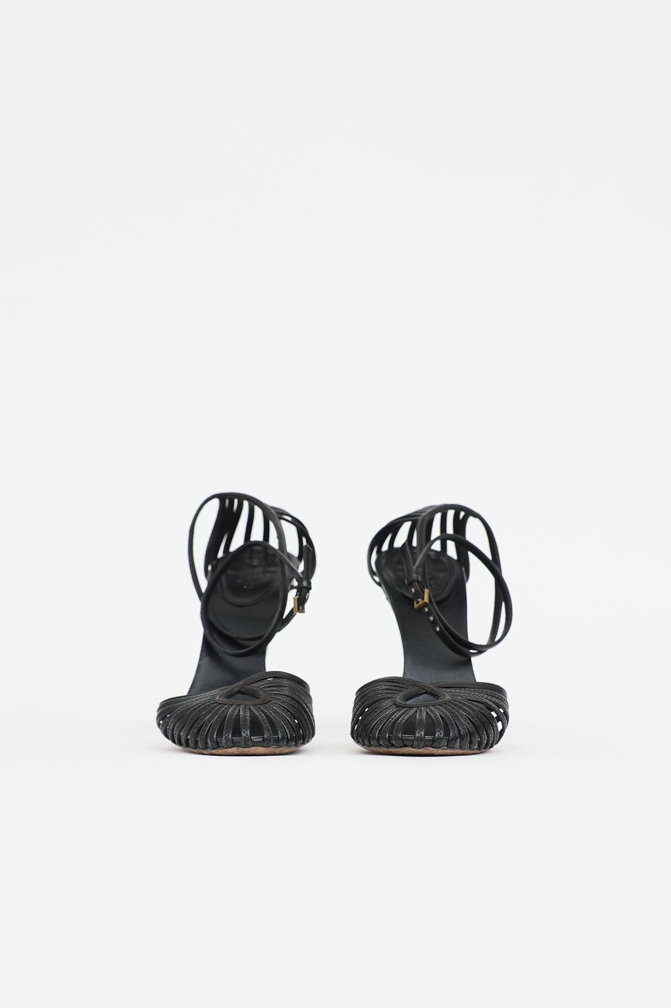 GucciKey Hole Strappy Pump