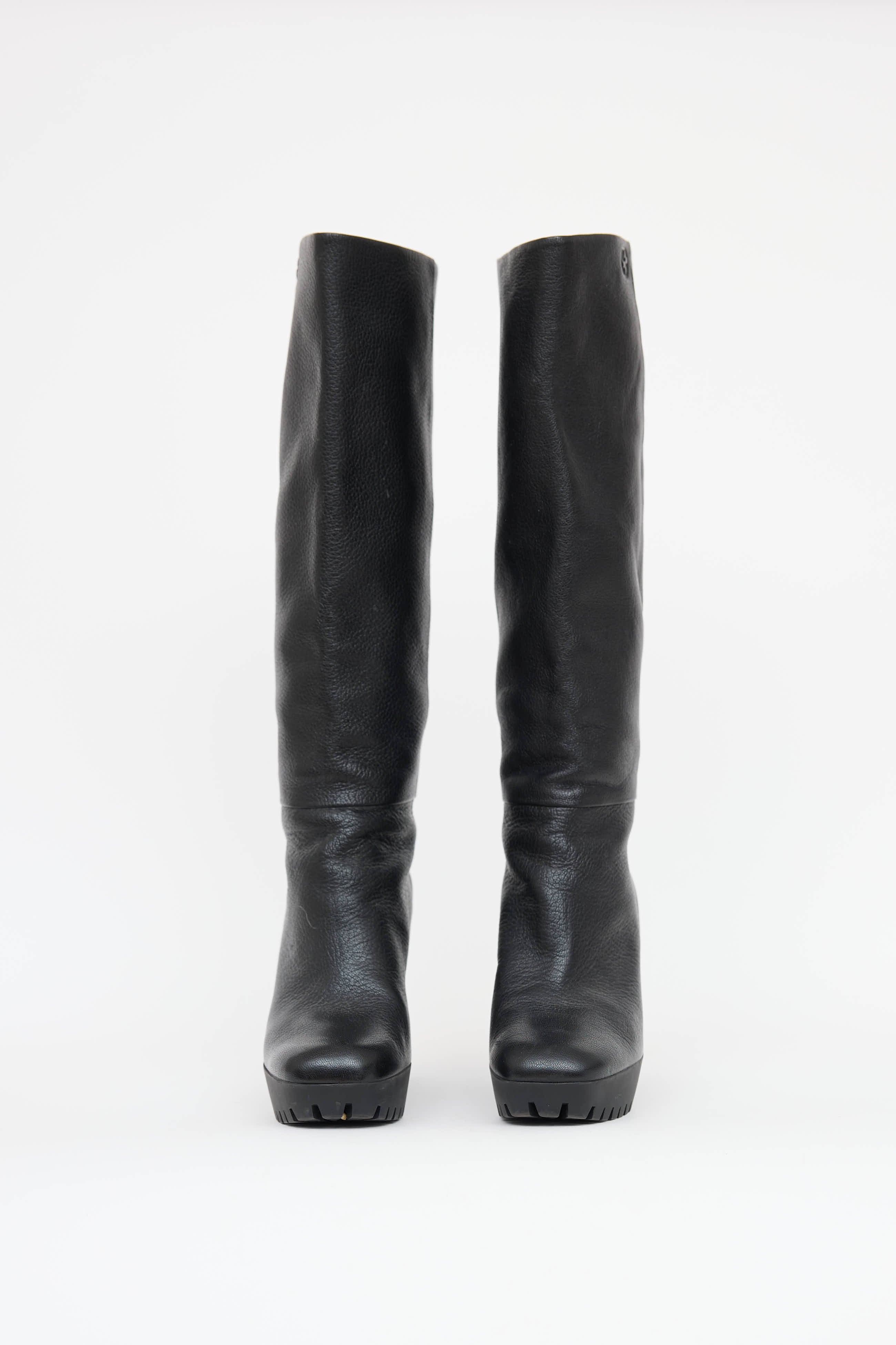 Gucci Leather Wedge Boot