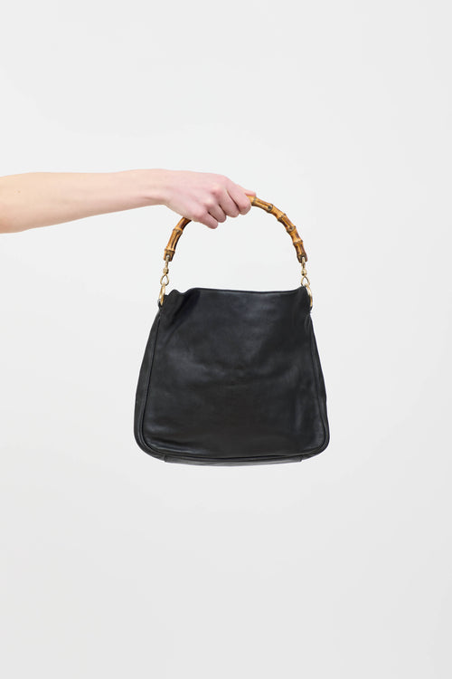 Gucci Leather Bamboo Shoulder Bag