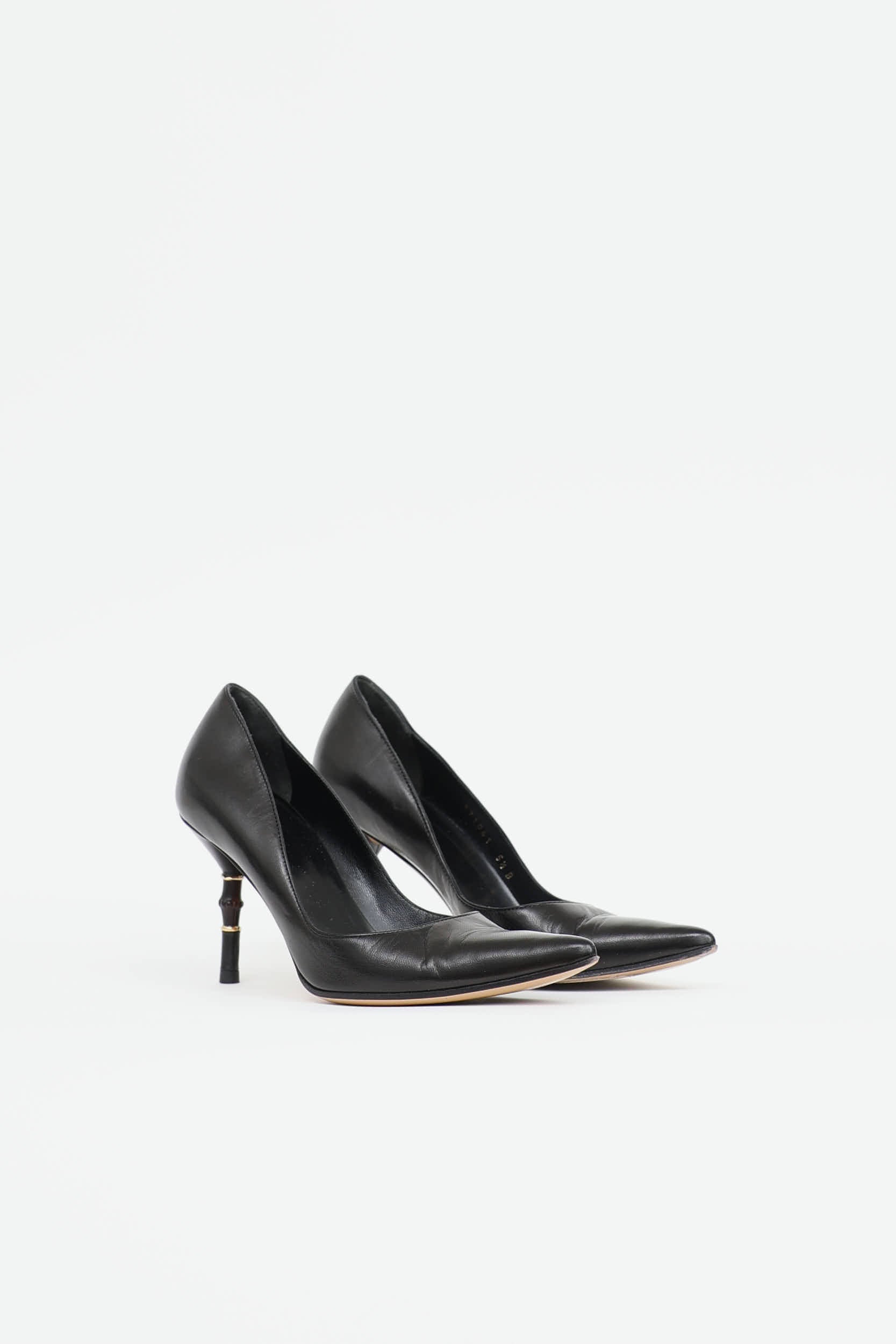 Gucci Malibu Bamboo Heel Pump