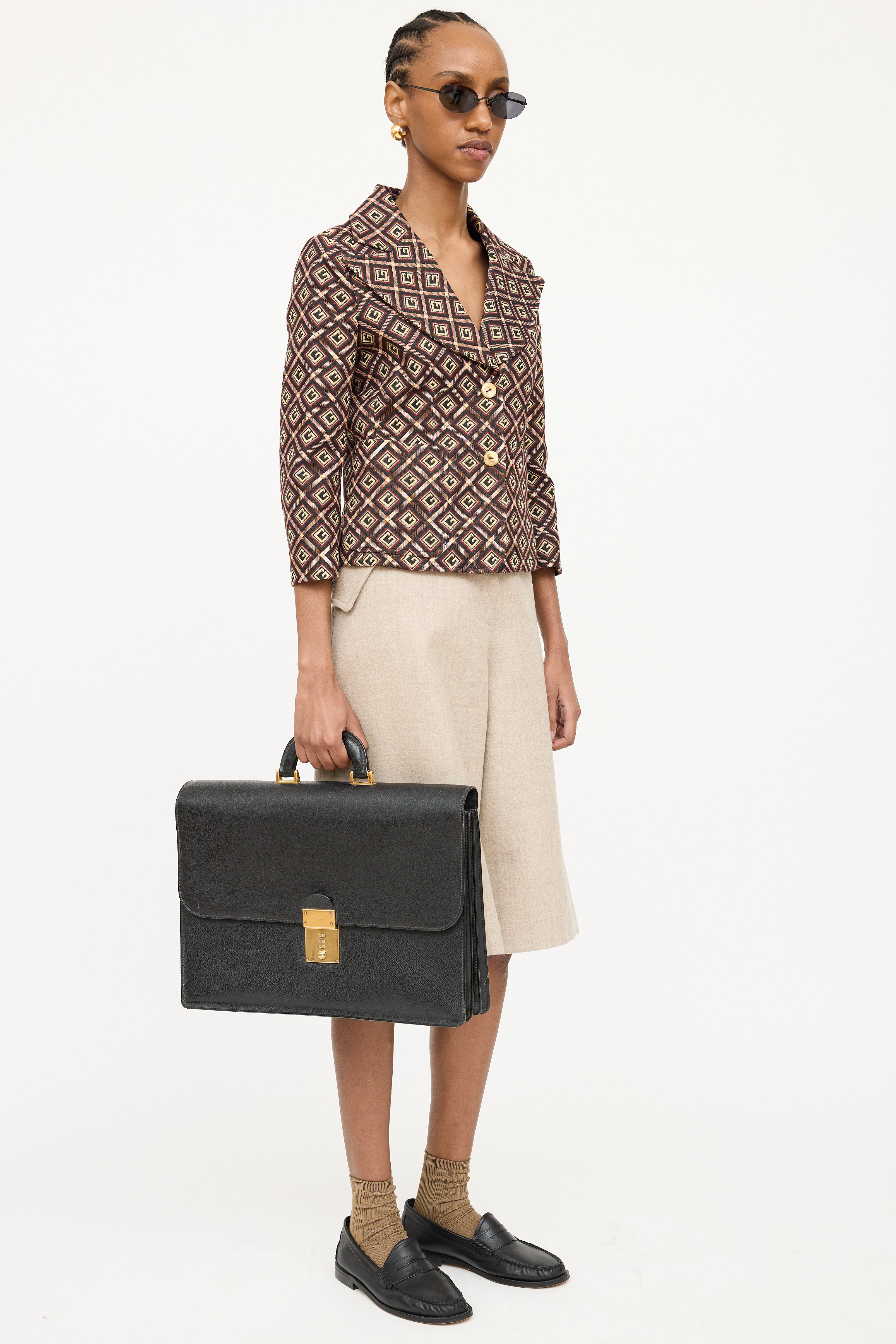Gucci Vintage Combination Lock Brief Case