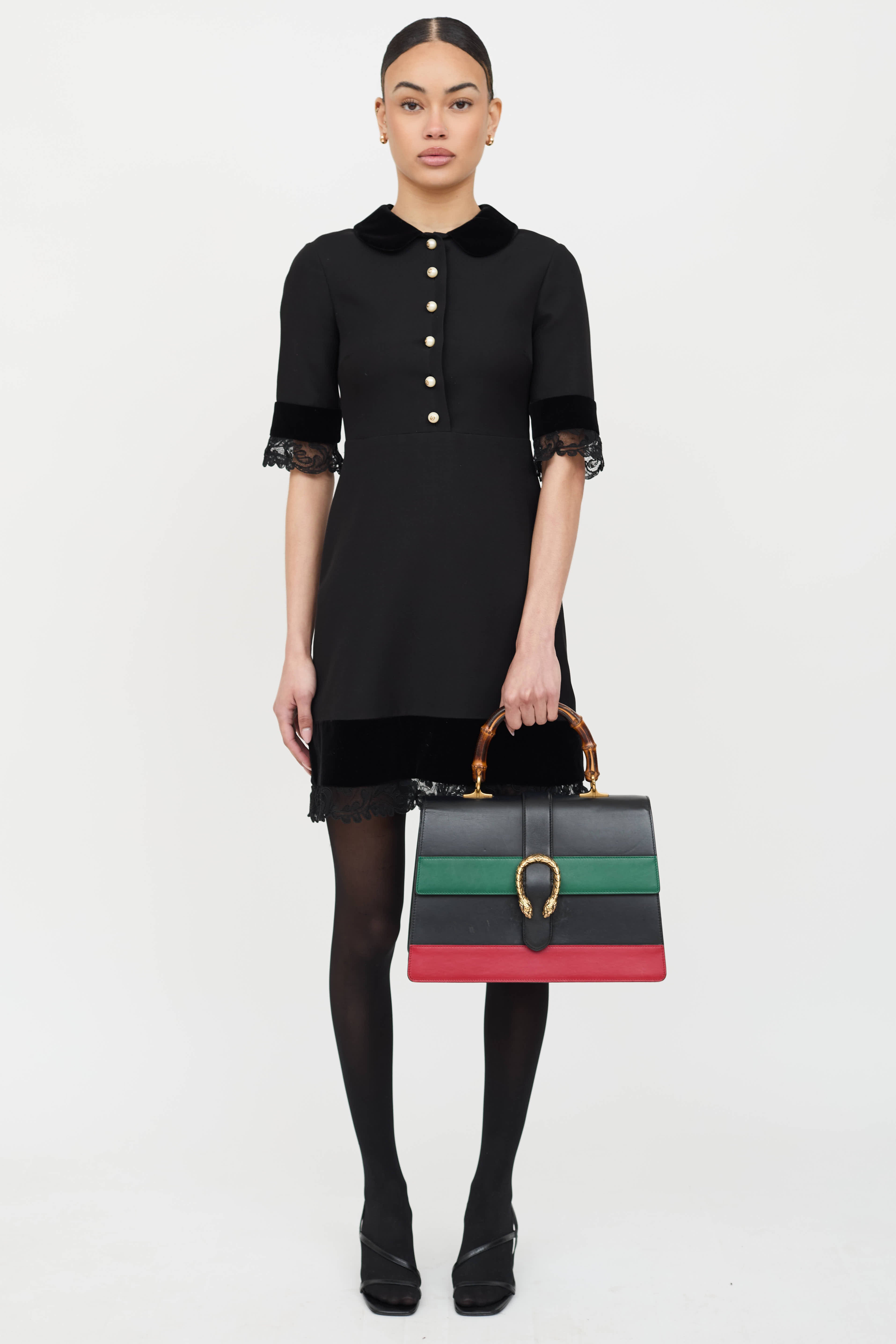 Gucci Leather Dionysus Web Bag
