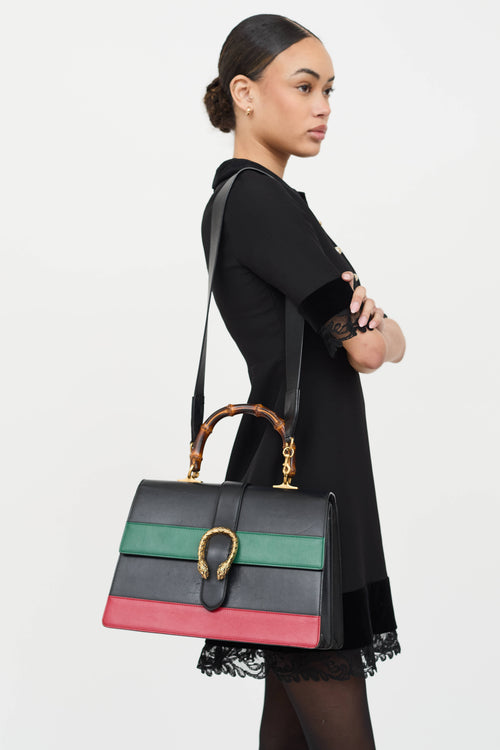 Gucci Leather Dionysus Web Bag