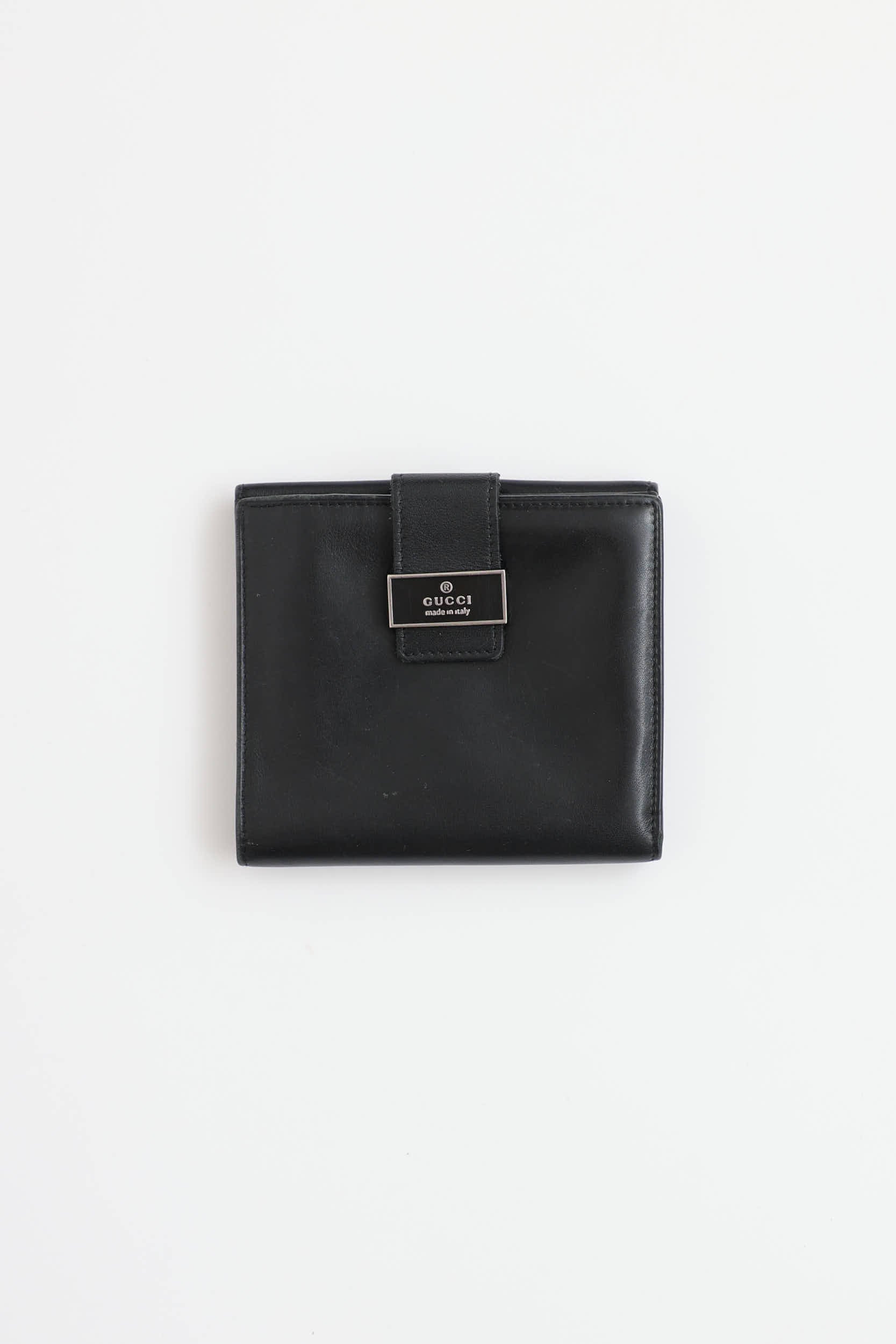 Gucci Tri-Fold Leather Wallet