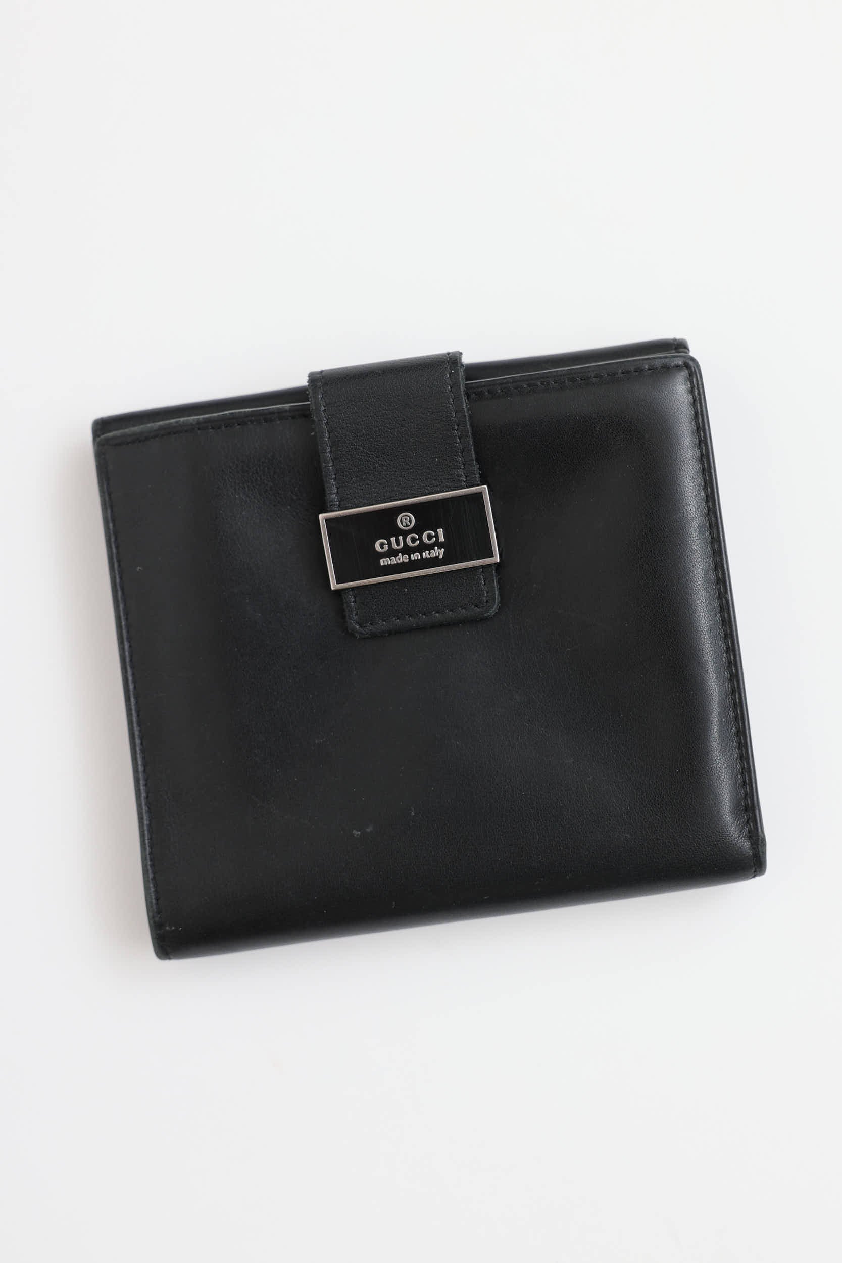 Gucci Tri-Fold Leather Wallet