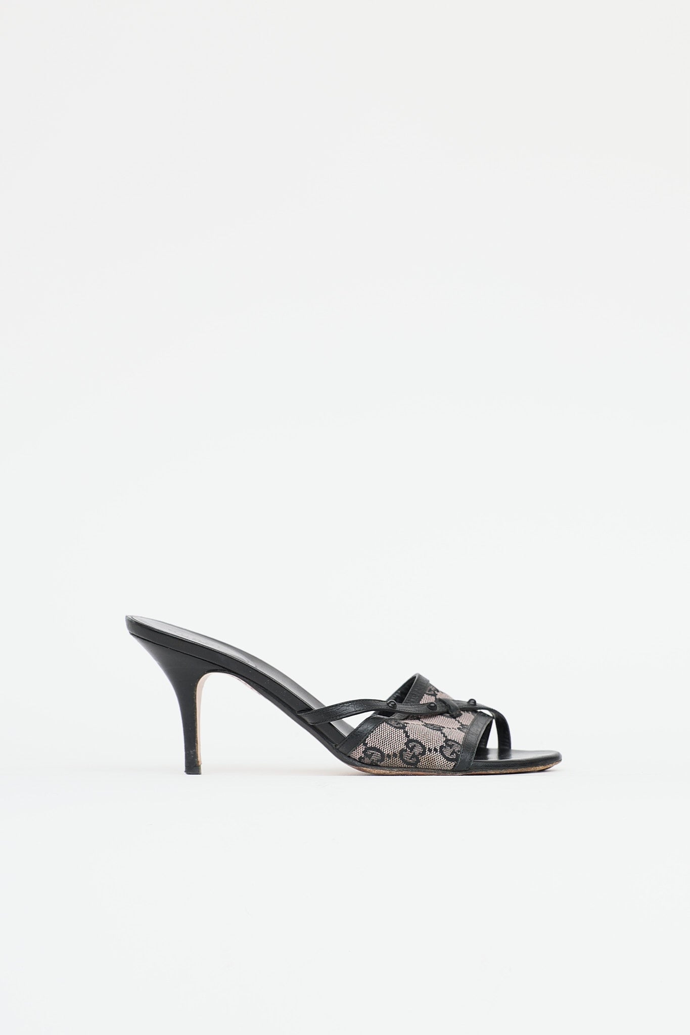 GucciGG Supreme Open Toe Heel