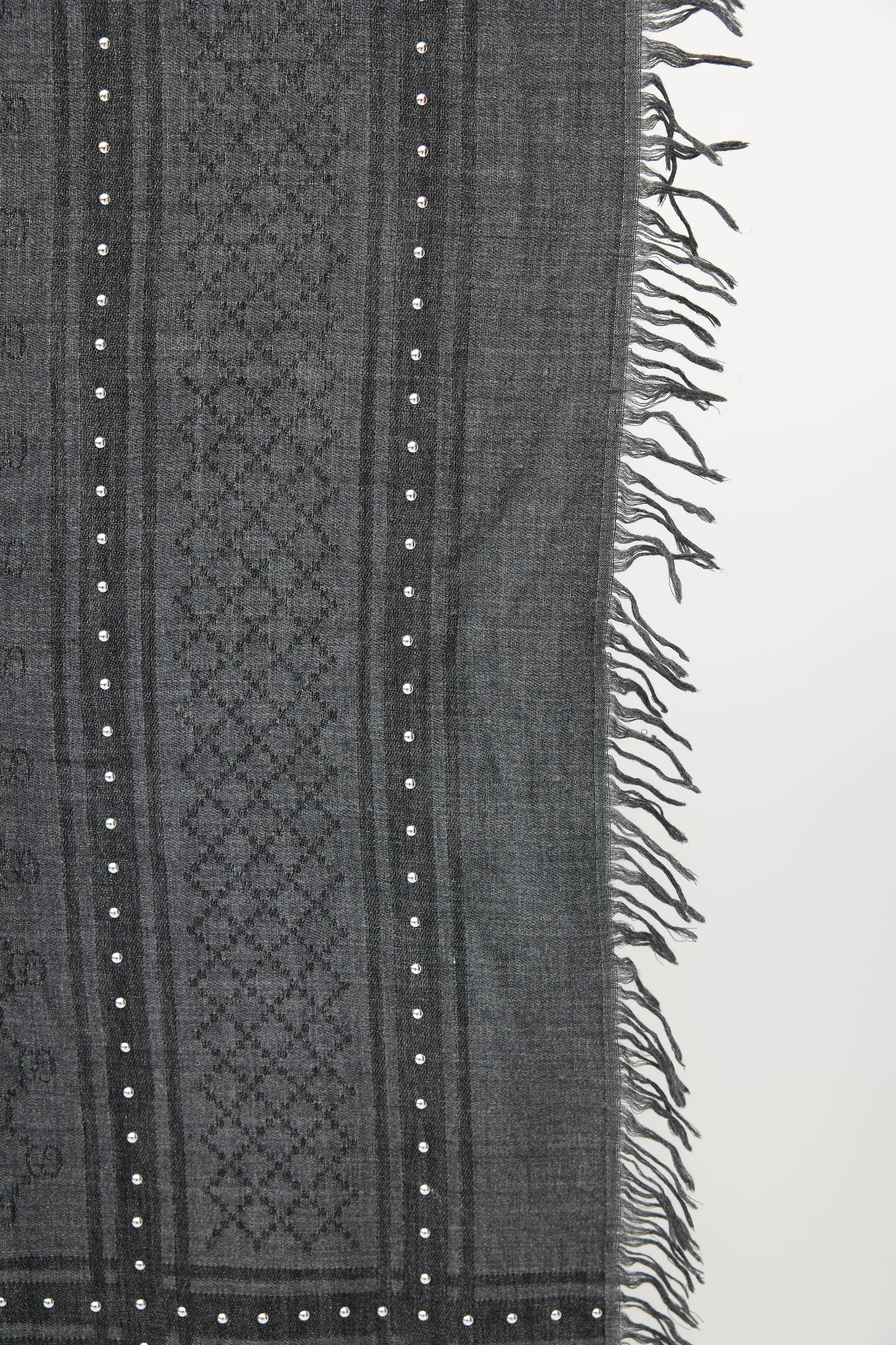 Gucci Guccissima Monogram & Stud Scarf