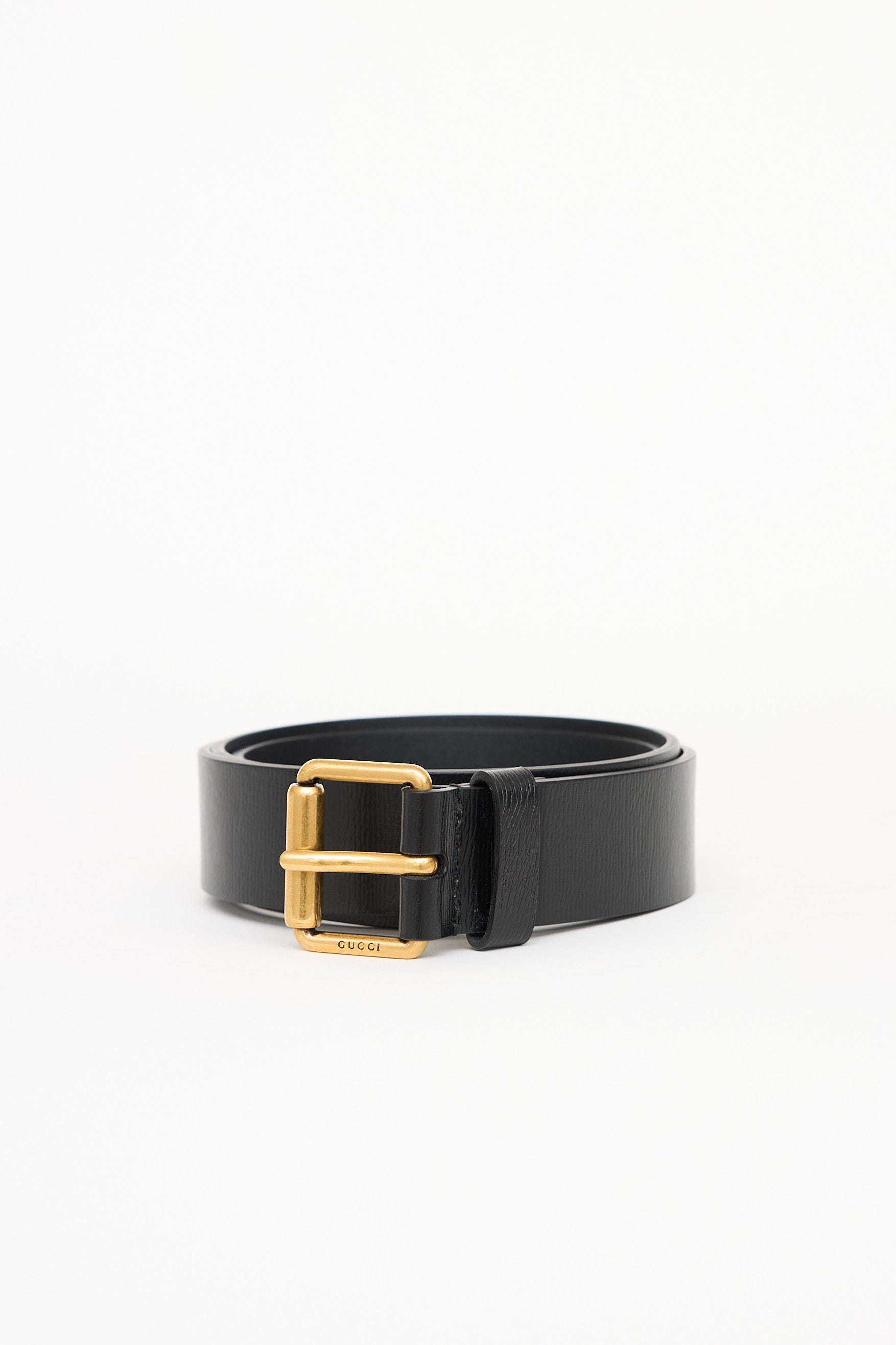 Gucci Leather Printed Belt