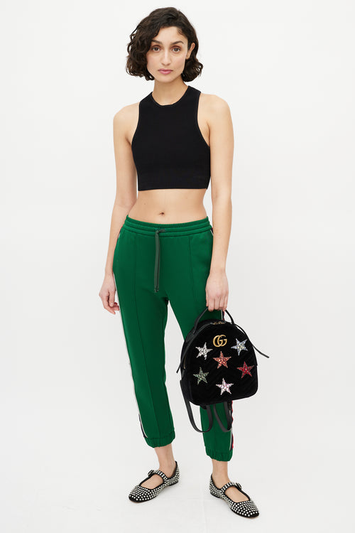 Gucci Black & Multi Star Gem GG Dome Backpack