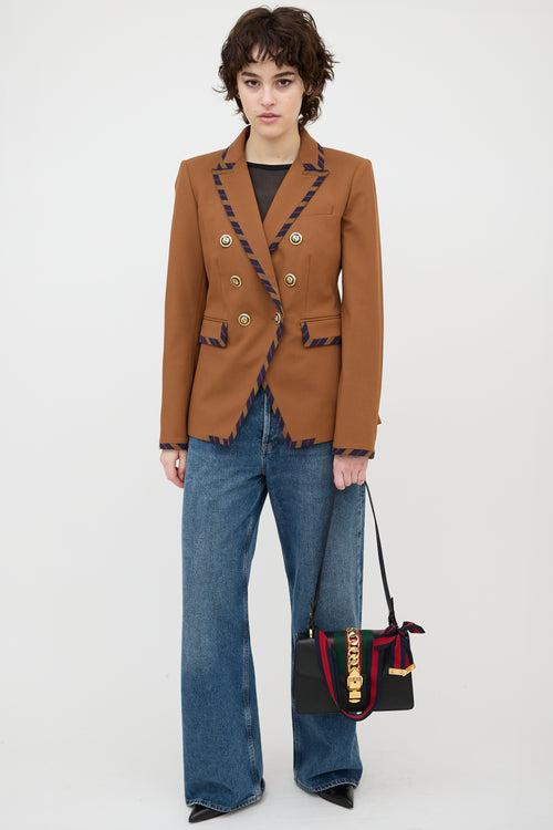 Gucci Leather Sylvie Chain Link Bag