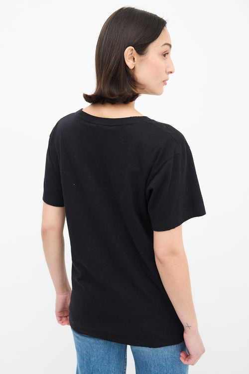 Gucci Black & Multicolour Glitter GG Logo T-Shirt